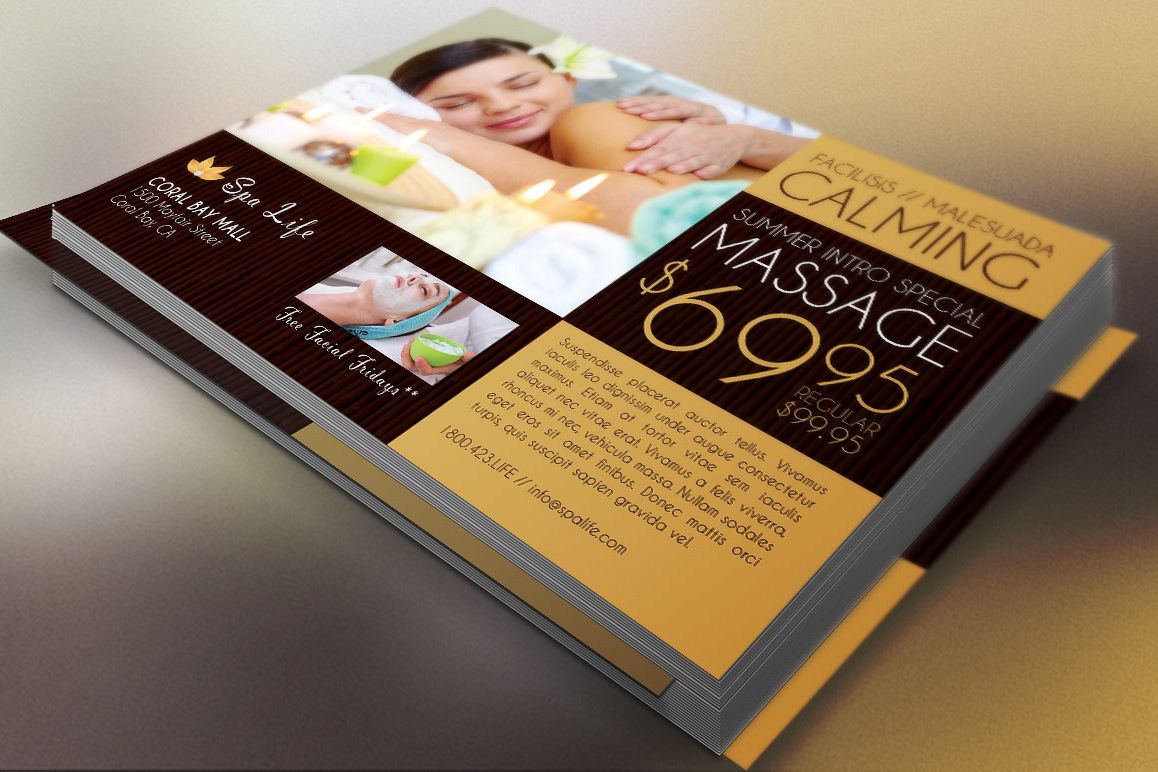 Spa Massage Flyer Template example image 1