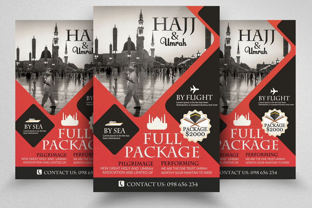 Umrah & Hajj Flyer Template example image 1