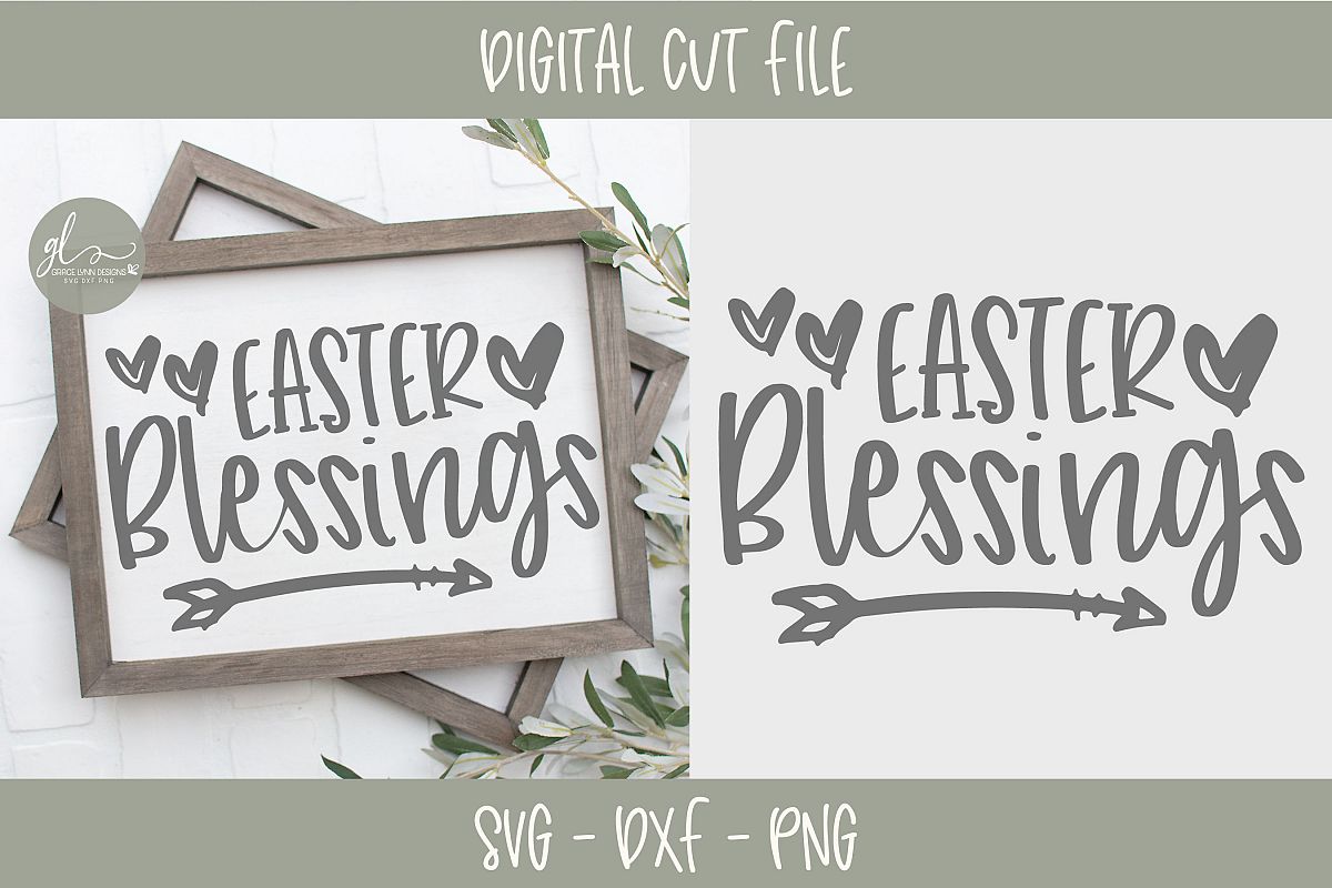 Easter Blessings - SVG Cut File example image 1