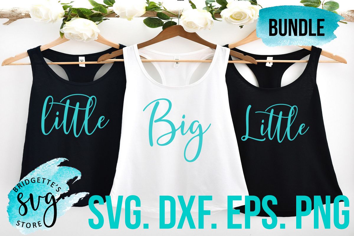 Big Little Sorority Bundle SVG, DXF, PNG, EPS File example image 1