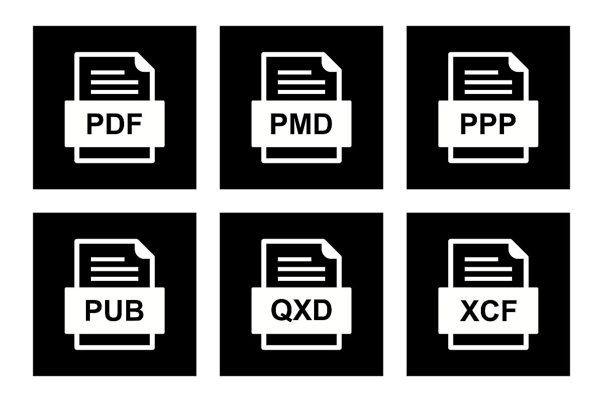 Set Of File Formats Icons example image 1