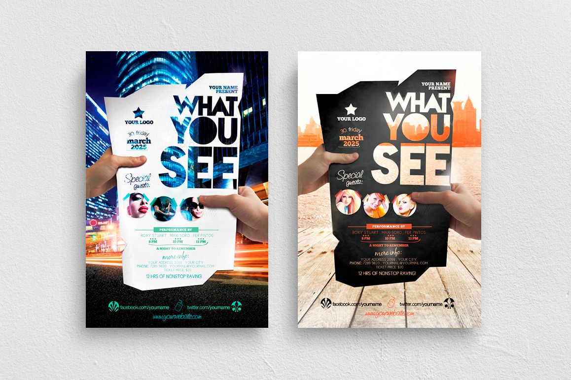 What You See Flyer Template example image 1