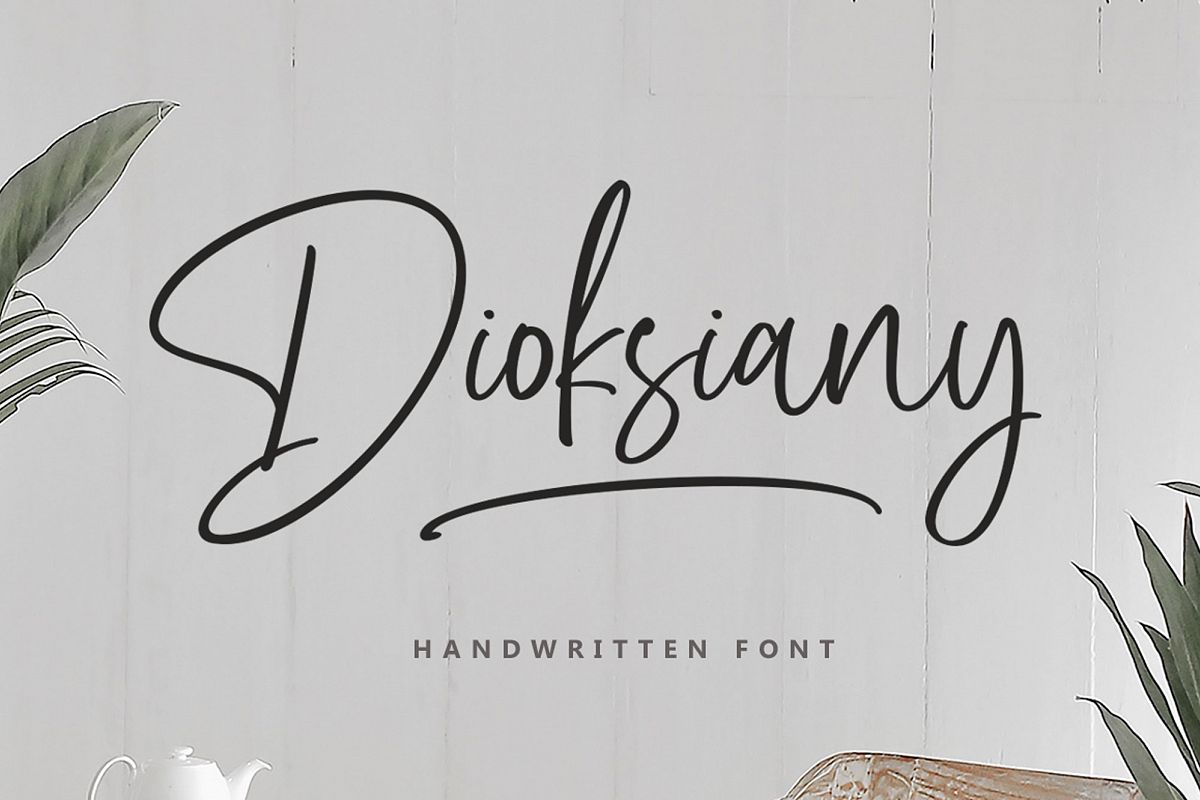 Dioksiany Font! example image 1