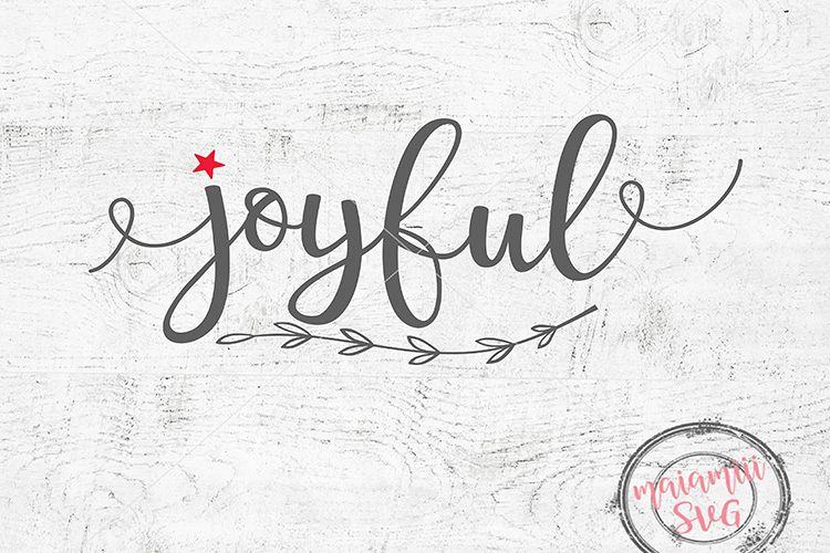 Joyful SVG Christmas SVG Winter Svg Joyful Cut File example image 1