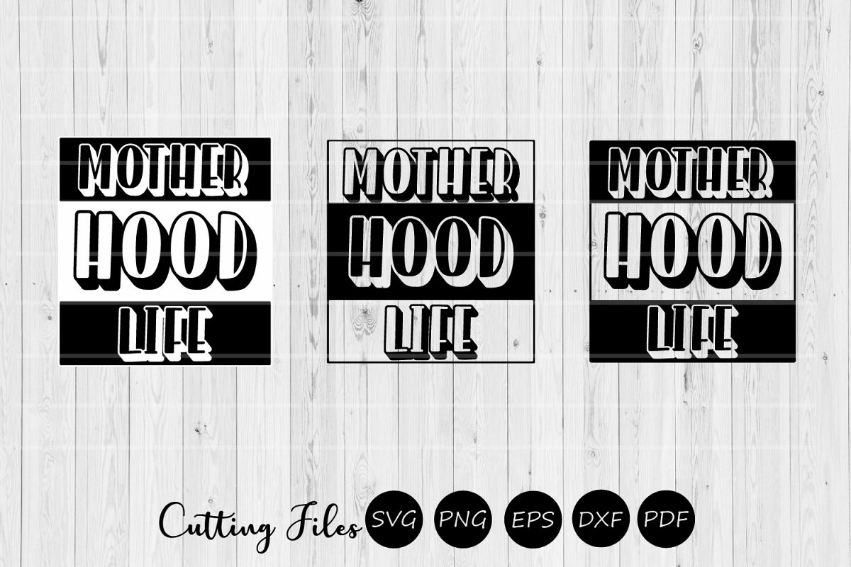 Motherhood life| Mothers day | SVG Cutting files | example image 1