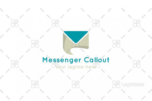 Messenger Callout - Messaging App Stock Logo Template example image 1