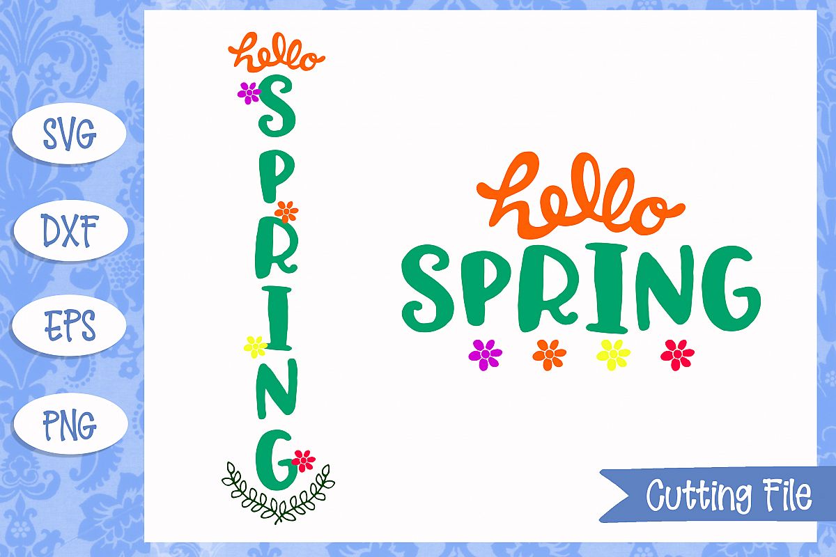 Hello Spring SVG File example image 1