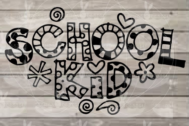 Files School Kid SVG, EPS, PDF example image 1