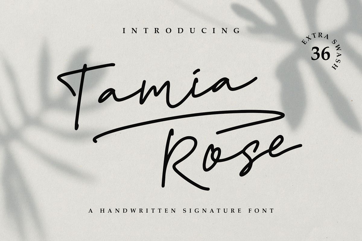 Tamia Rose Signature - Extra Swashes example image 1