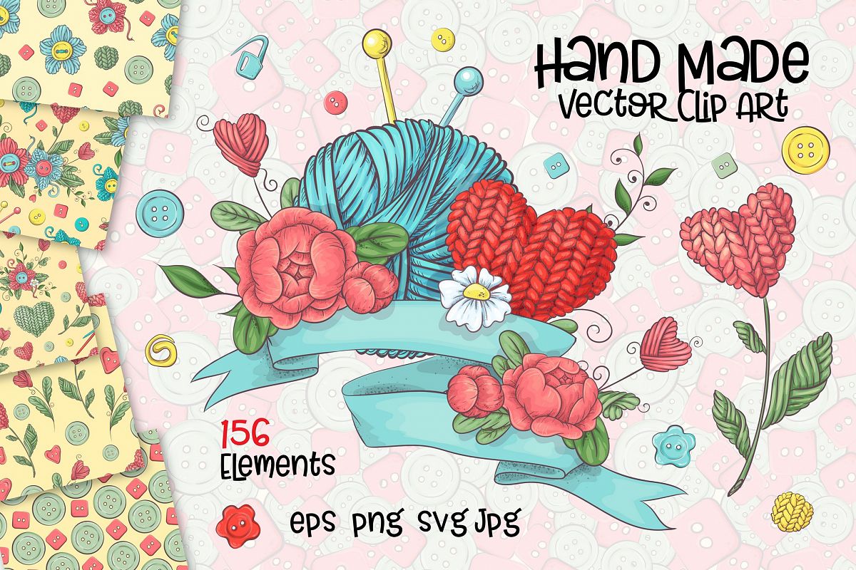 Hand Made vector clip art example image 1