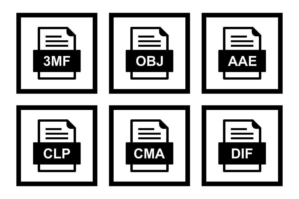 Set Of File Formats Icons example image 1