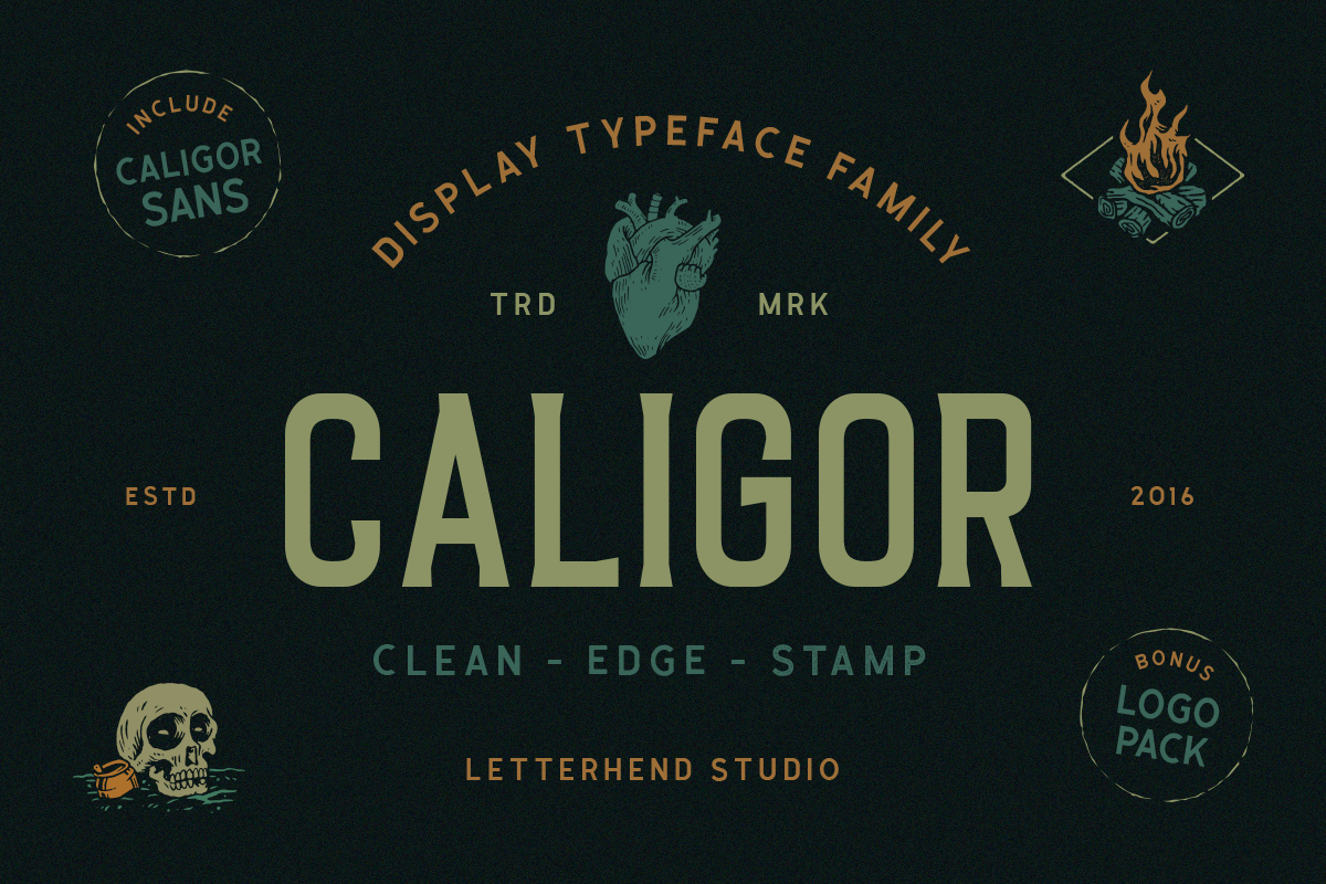 CALIGOR - Display Typeface example image 1
