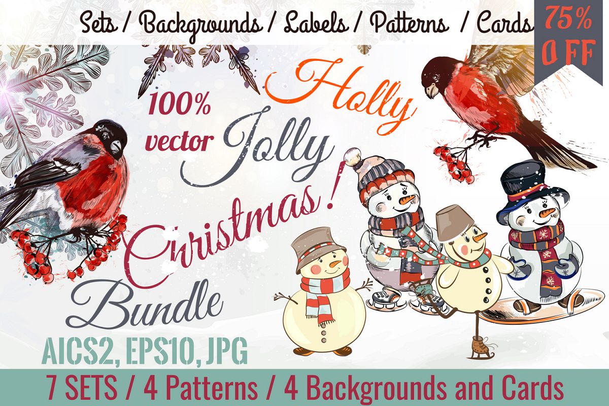 Download Mega vector Christmas bundle