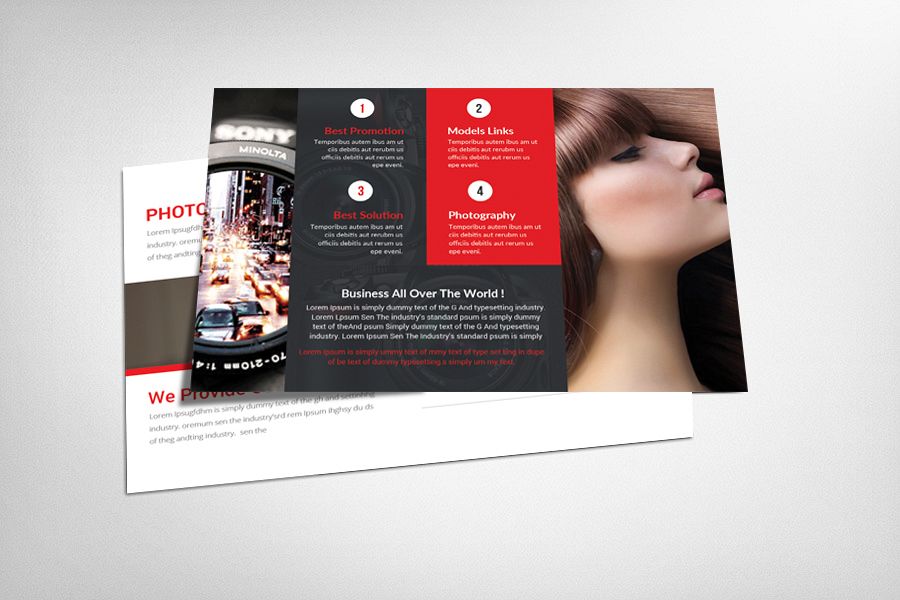 Photography Studio Postcard Template example image 1