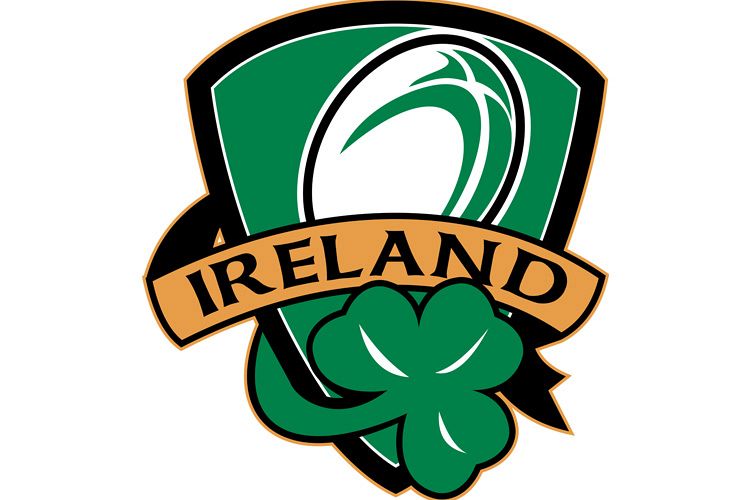 rugby ball ireland shield shamrock example image 1