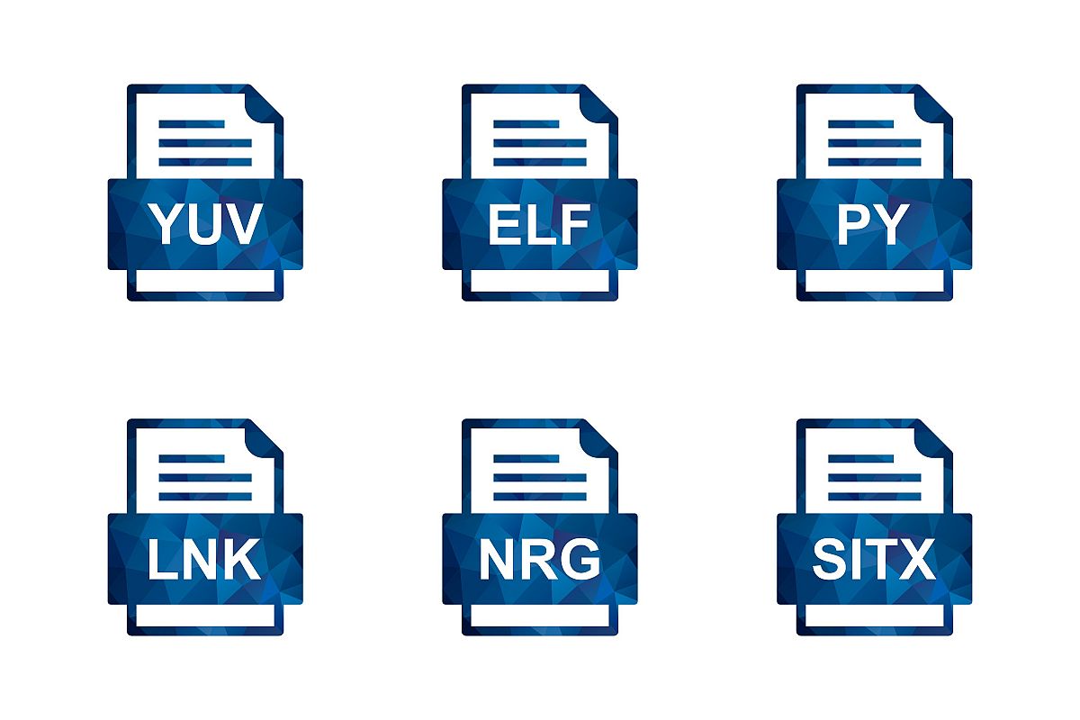Set Of File Formats Icons example image 1
