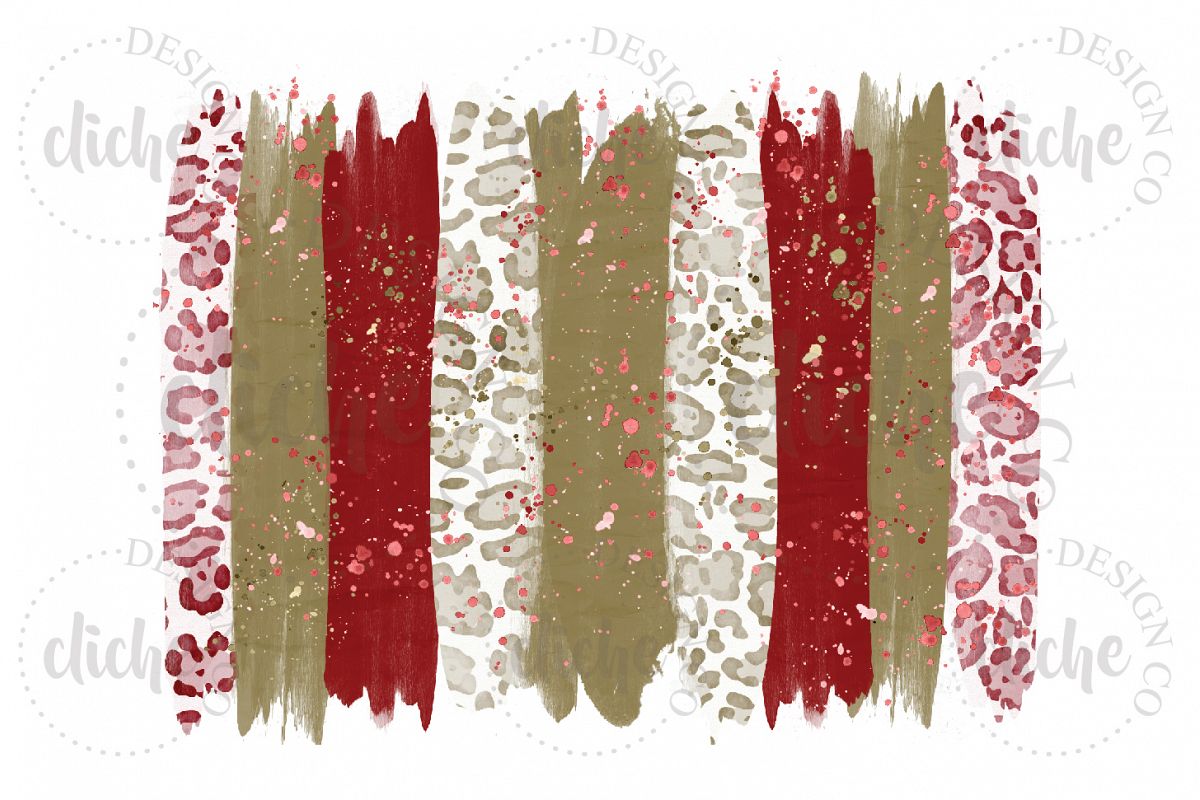 Fall Paint Stroke Sublimation Design Background example image 1