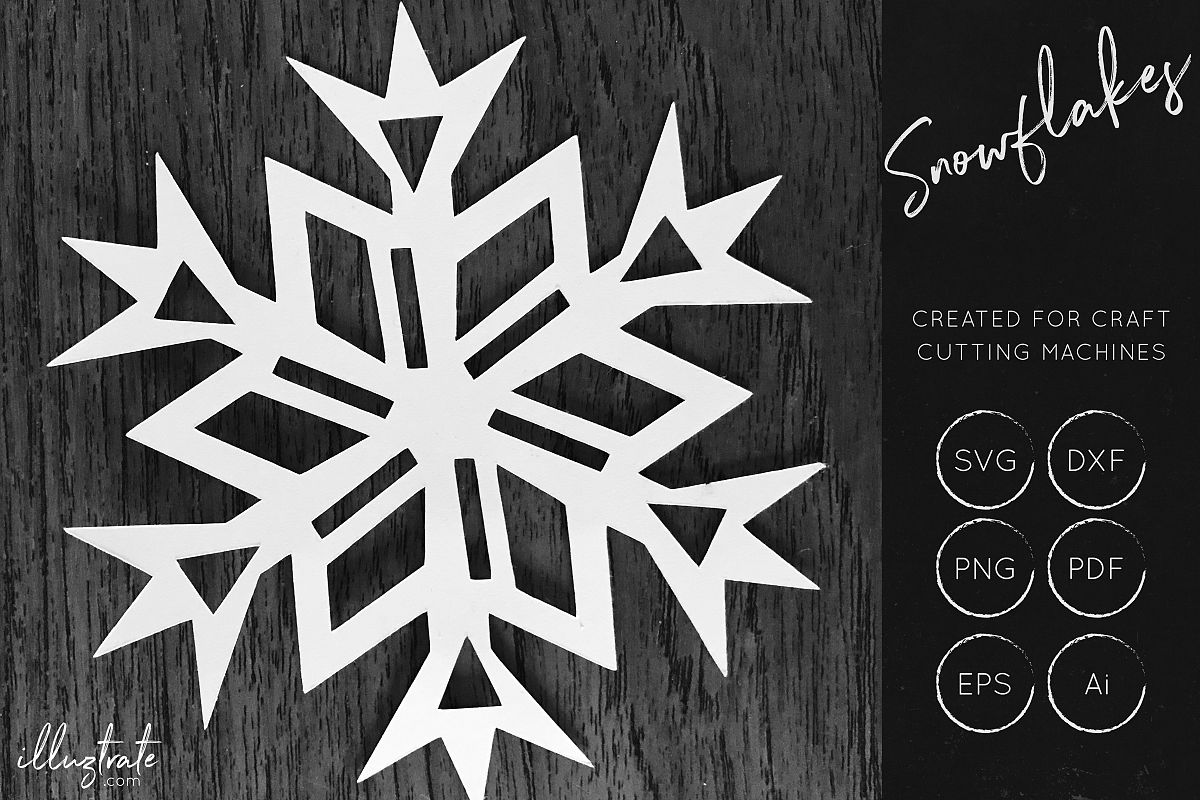 Snowflake SVG Cut File - Christmas SVG - Snowflakes example image 1