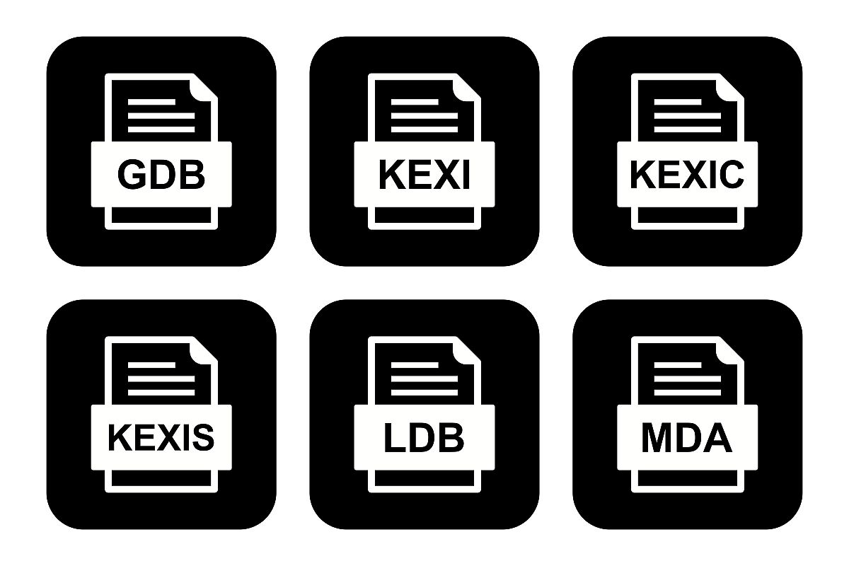 Set Of File Formats Icons example image 1