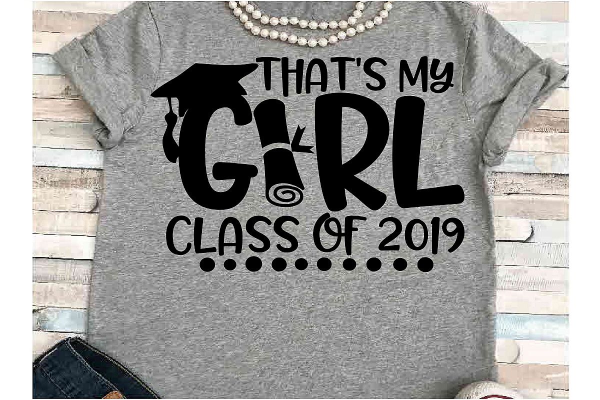 Graduation SVG DXF JPEG Silhouette Cameo Cricut Class of 19 example image 1