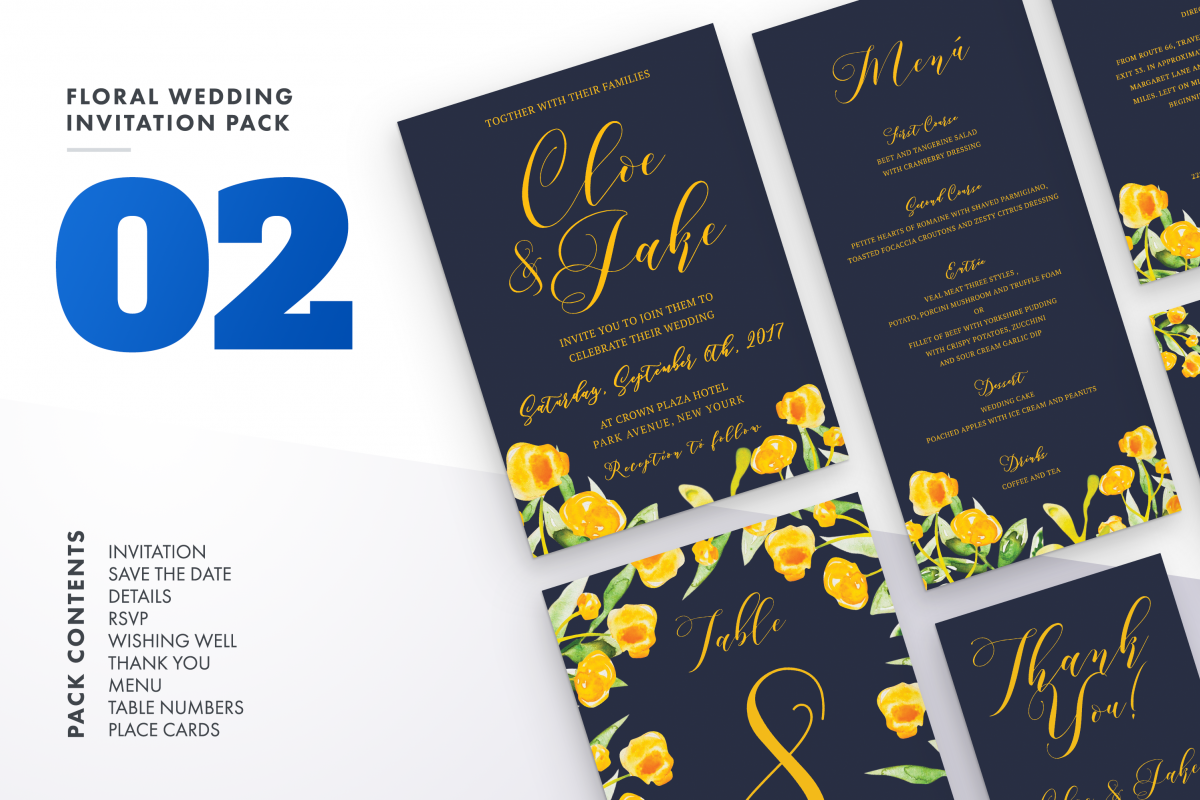 Flower Wedding Invitation Suite Vol.2 / Save Date / Bride example image 1