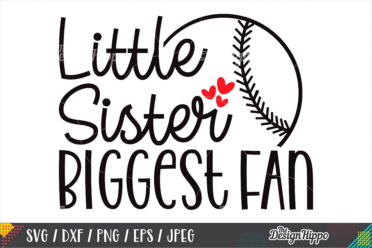 Little Brother Biggest Fan Baseball Svg