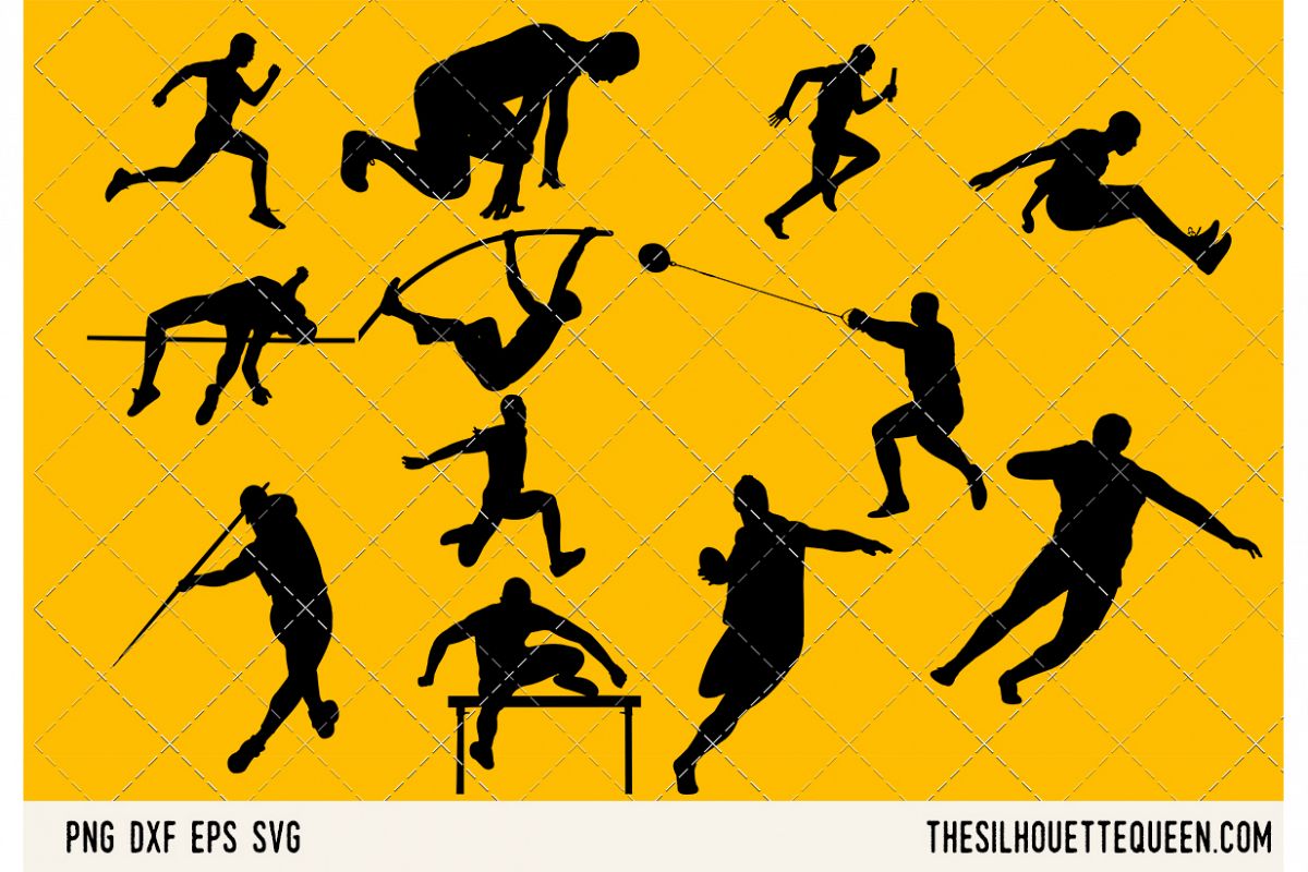 Track and Field Men SVG example image 1