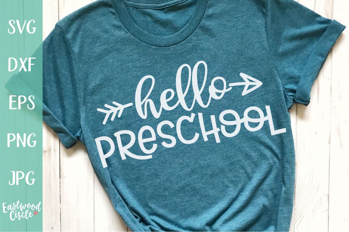 Hello Preschool - School SVG for Crafters example image 1