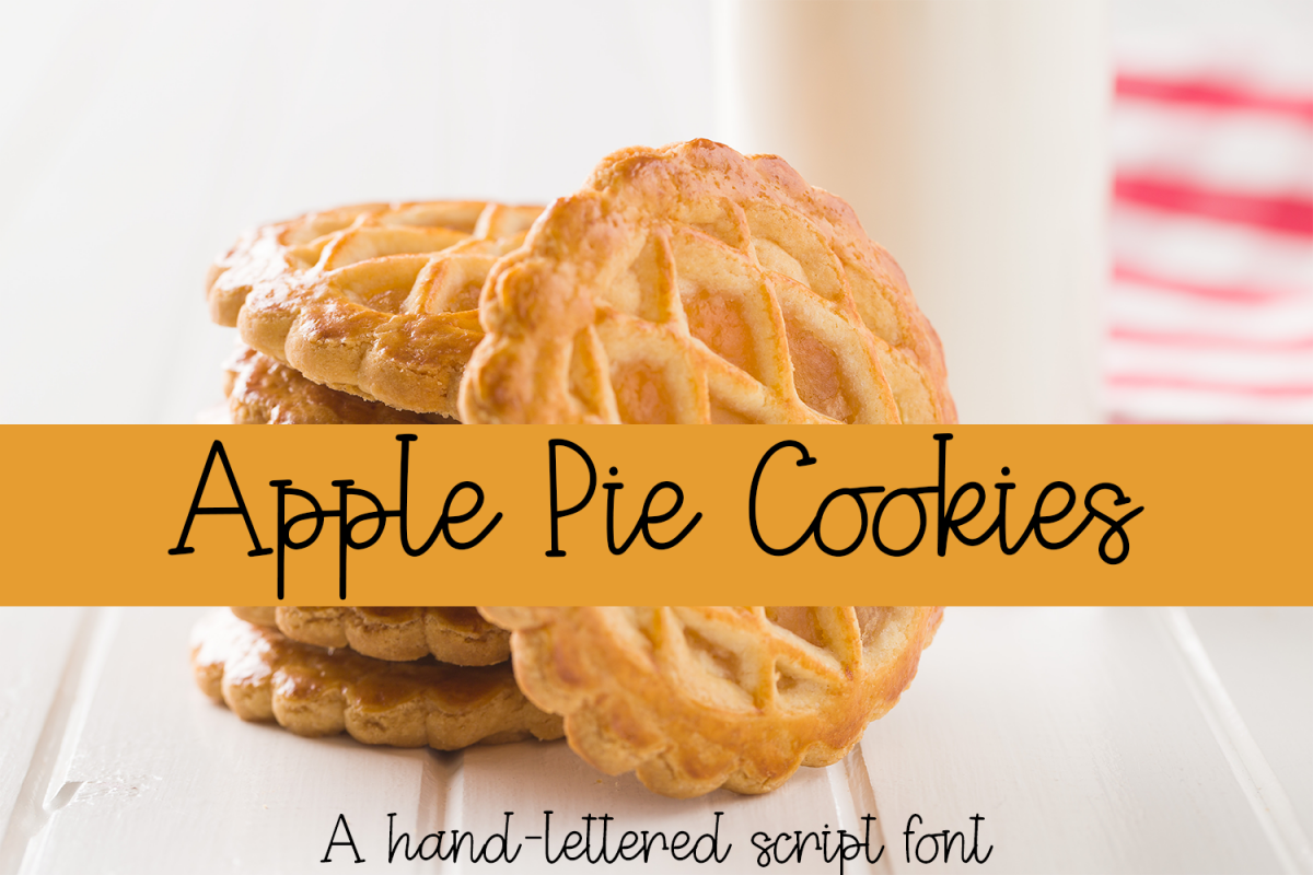 Apple Pie Cookies - A Hand-Lettered Script Font example image 1
