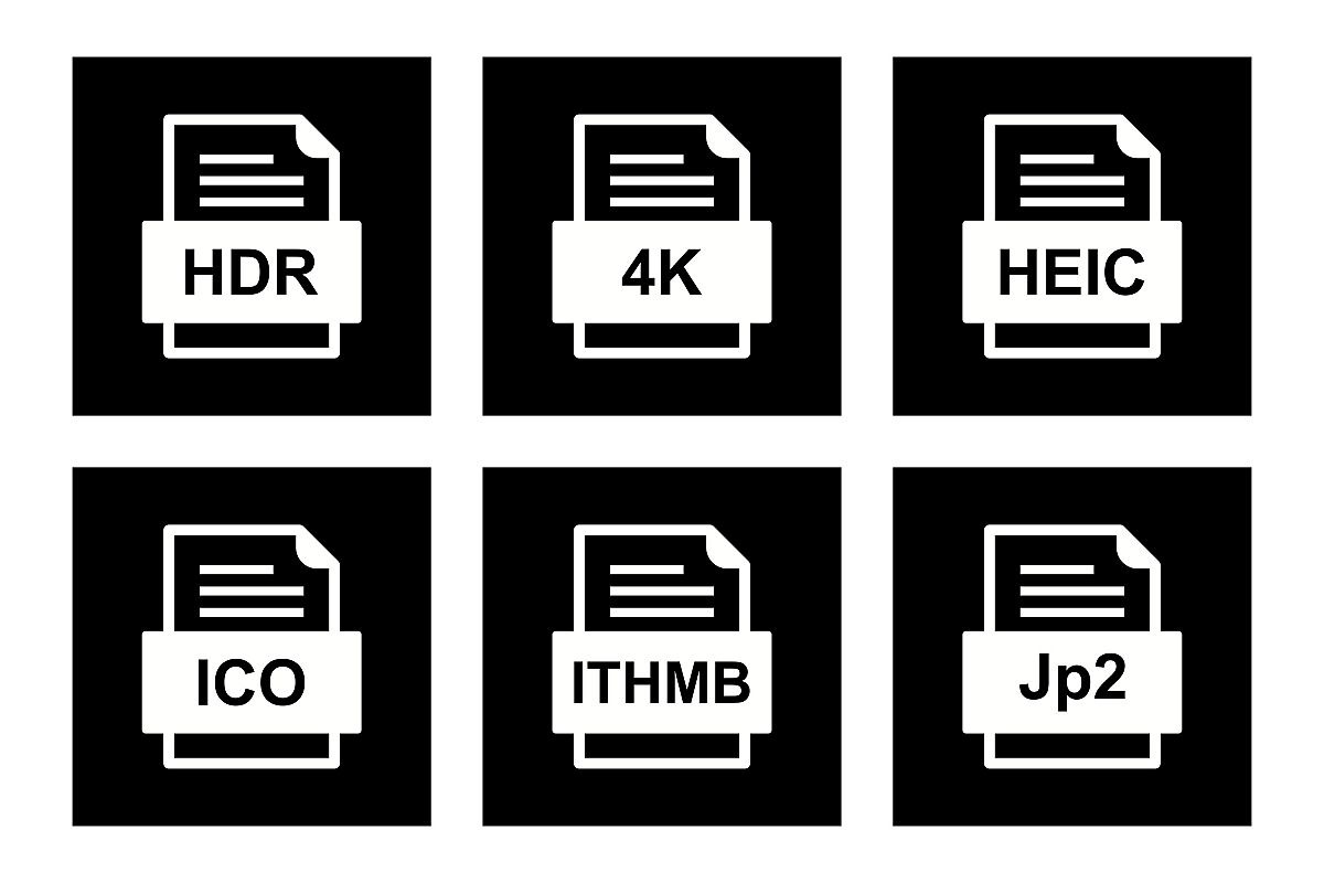 Set Of File Formats Icons example image 1