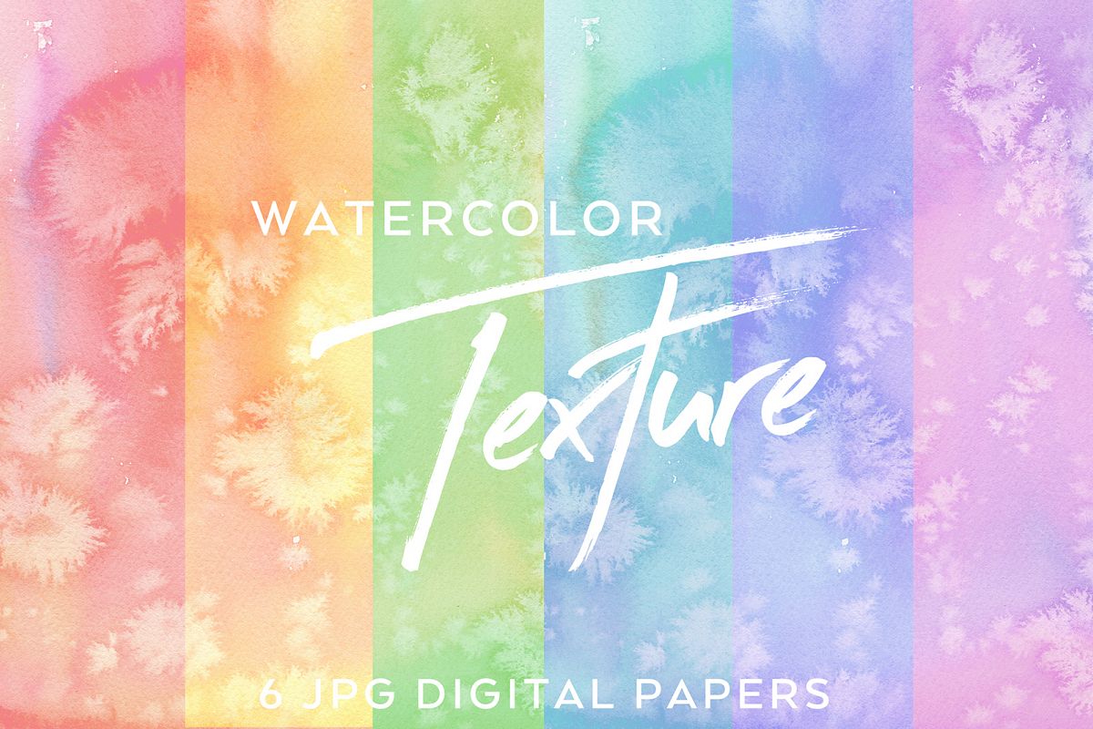Pastel Salty - 6 Watercolor Textures example image 1