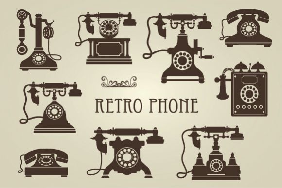 Vintage Retro Phones example image 1