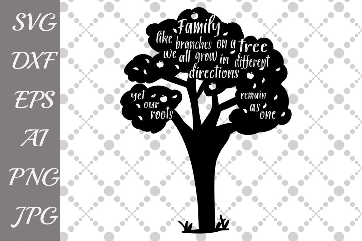 Family Tree Svg (49413) | Illustrations | Design Bundles