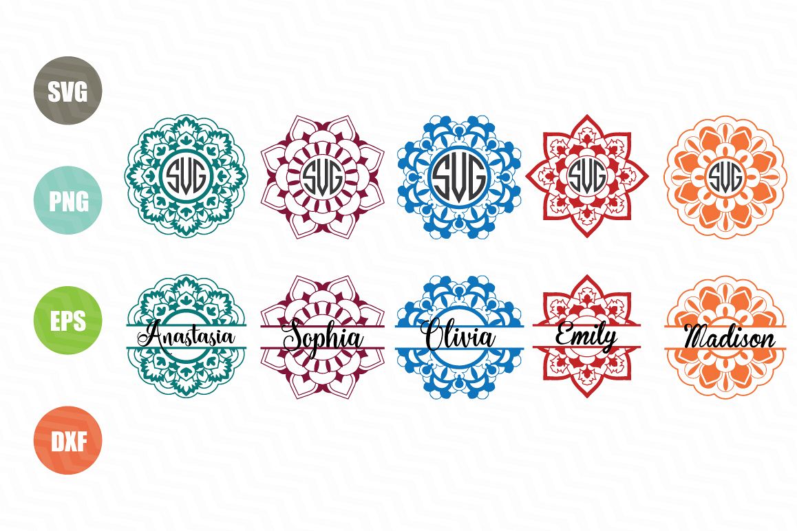 Download Mandala Monogram Svg Designs For Crafters - Layered SVG ...