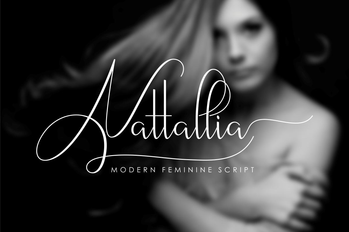 Nattallia Modern Feminine Script example image 1