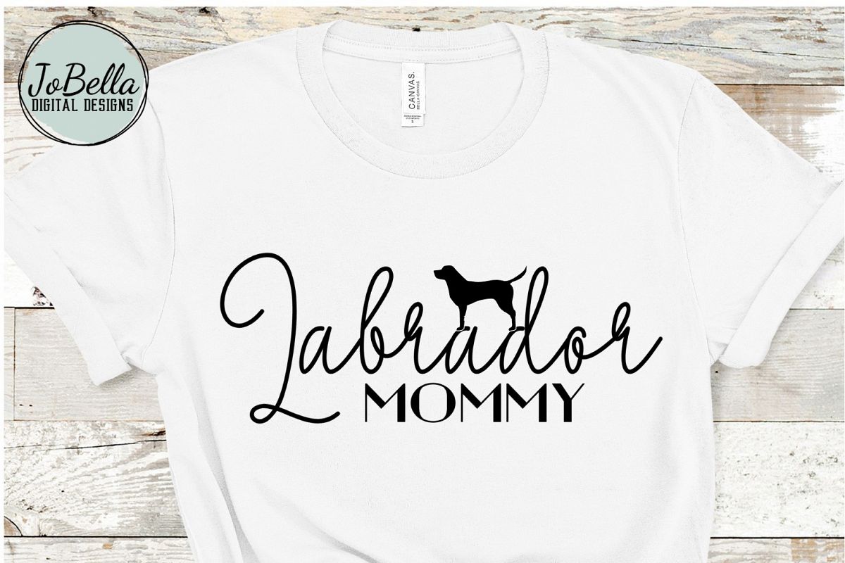 Labrador Mommy SVG and Printable Dog Lover Design example image 1