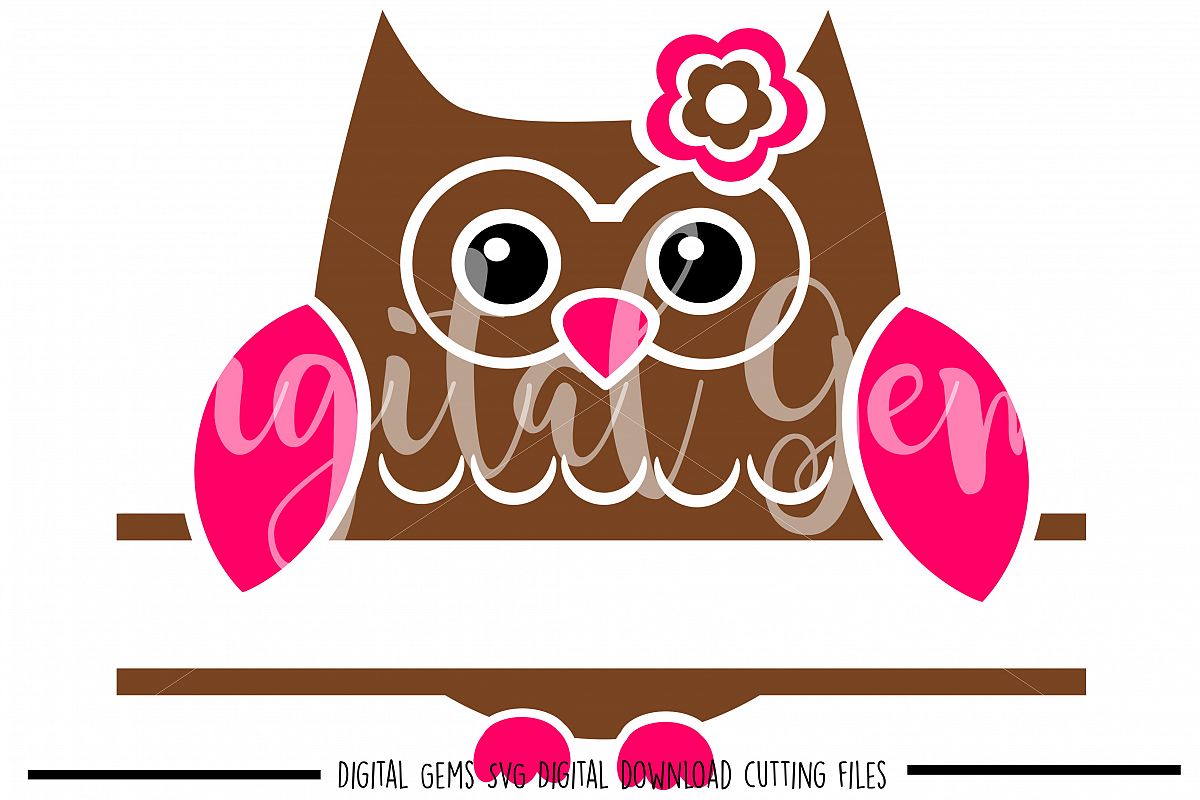 Split Owl SVG / DXF / EPS / PNG files example image 1