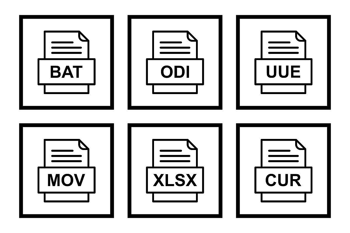 Set Of File Formats Icons example image 1