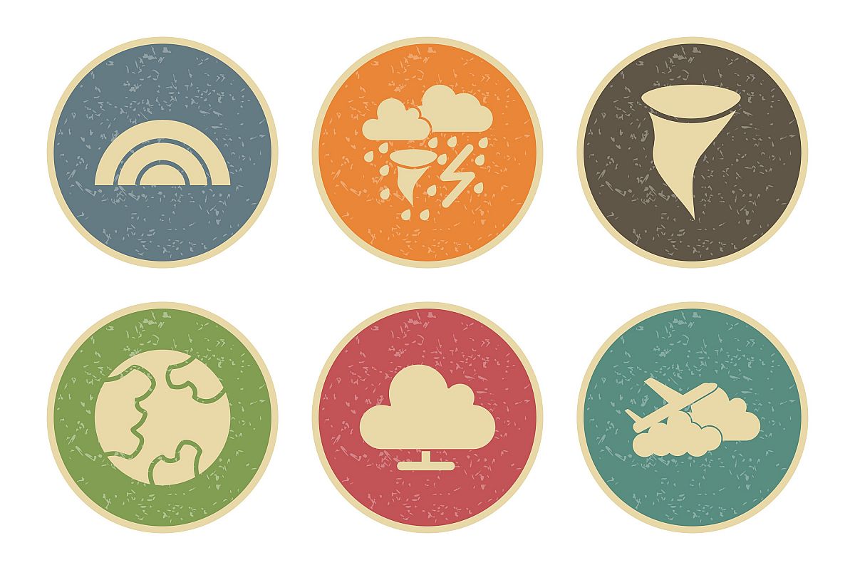 Set Of Weather And Season Icons example image 1