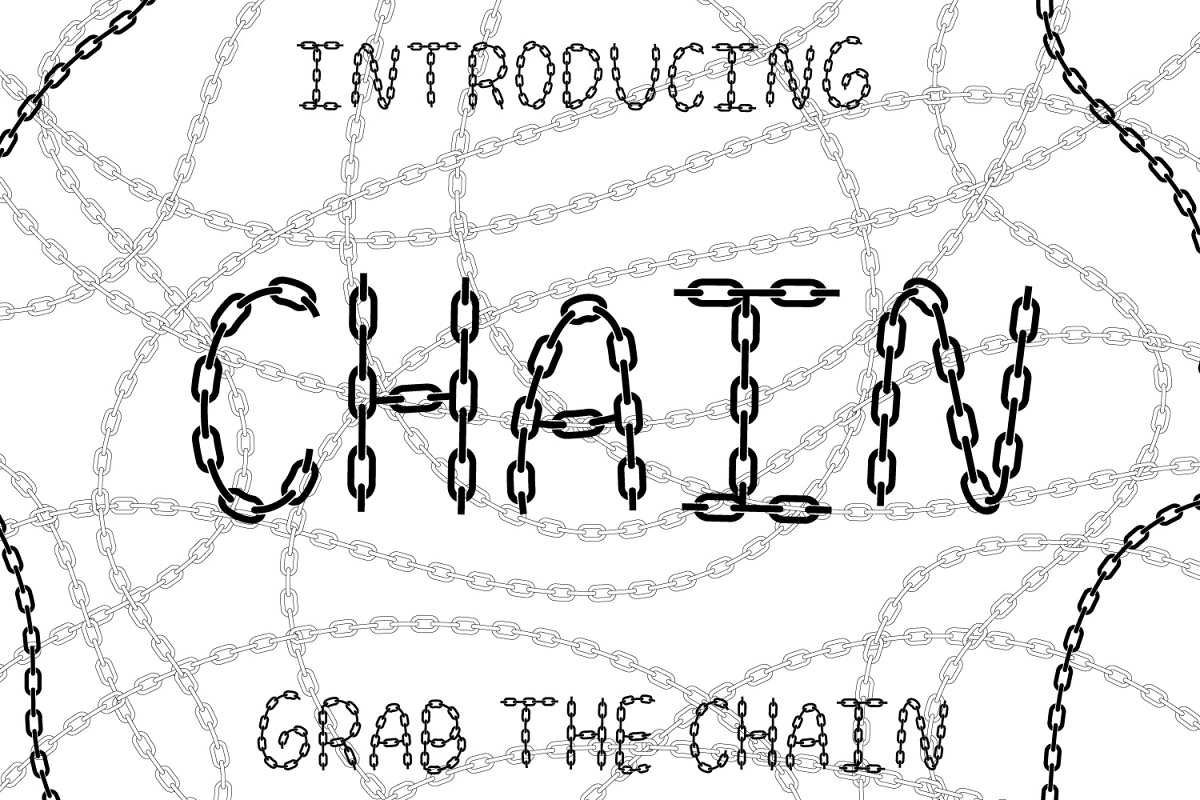 Chain Font example image 1