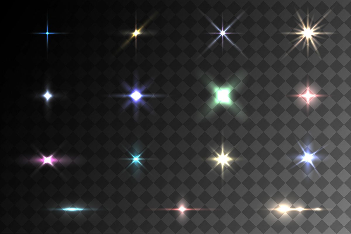 Colorful light effects. Vector eps10 example image 1