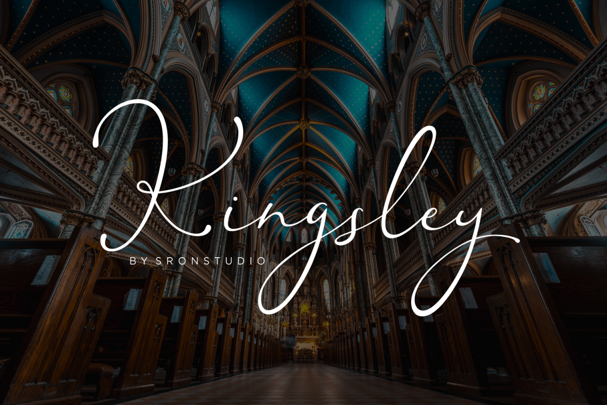 Kingsley - Modern Script Font example image 1