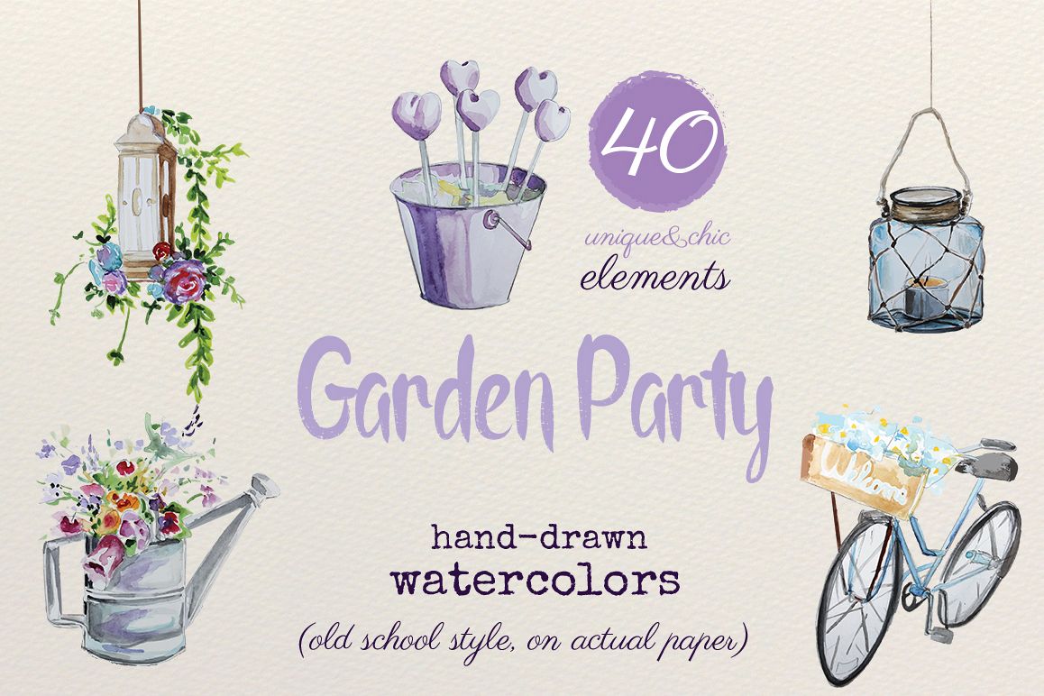 Garden Party - Watercolors example image 1