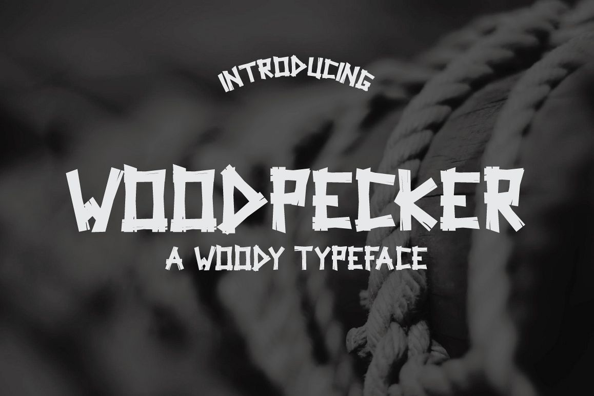 Woodpecker Typeface example image 1