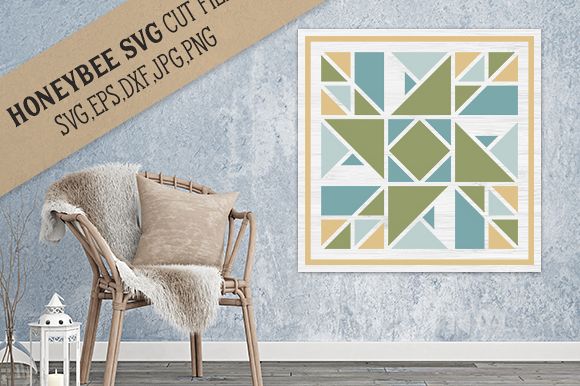 Prairie Star Barn Quilt cut file example image 1