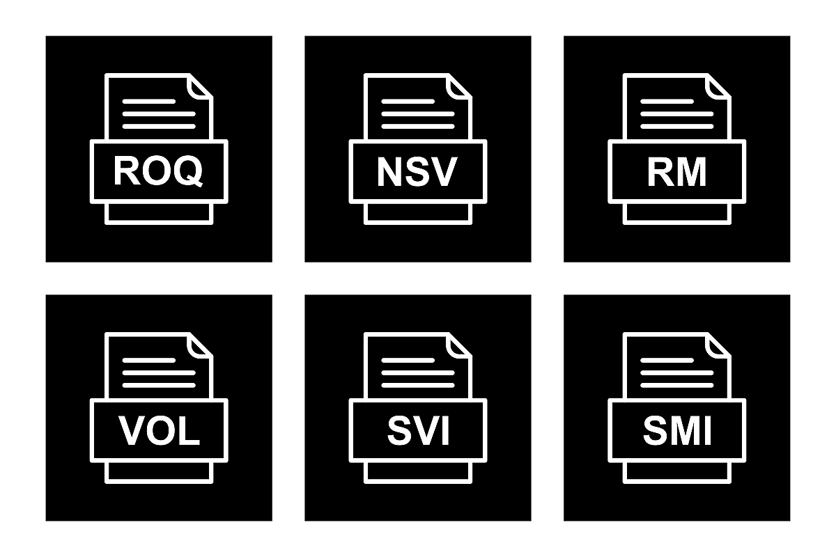 Set Of File Formats Icons example image 1