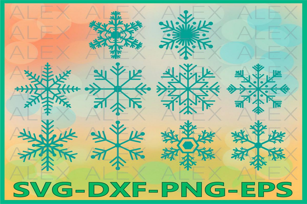 Snowflake svg, Christmas Snowflake Svg, Snowflakes Clip Art example image 1