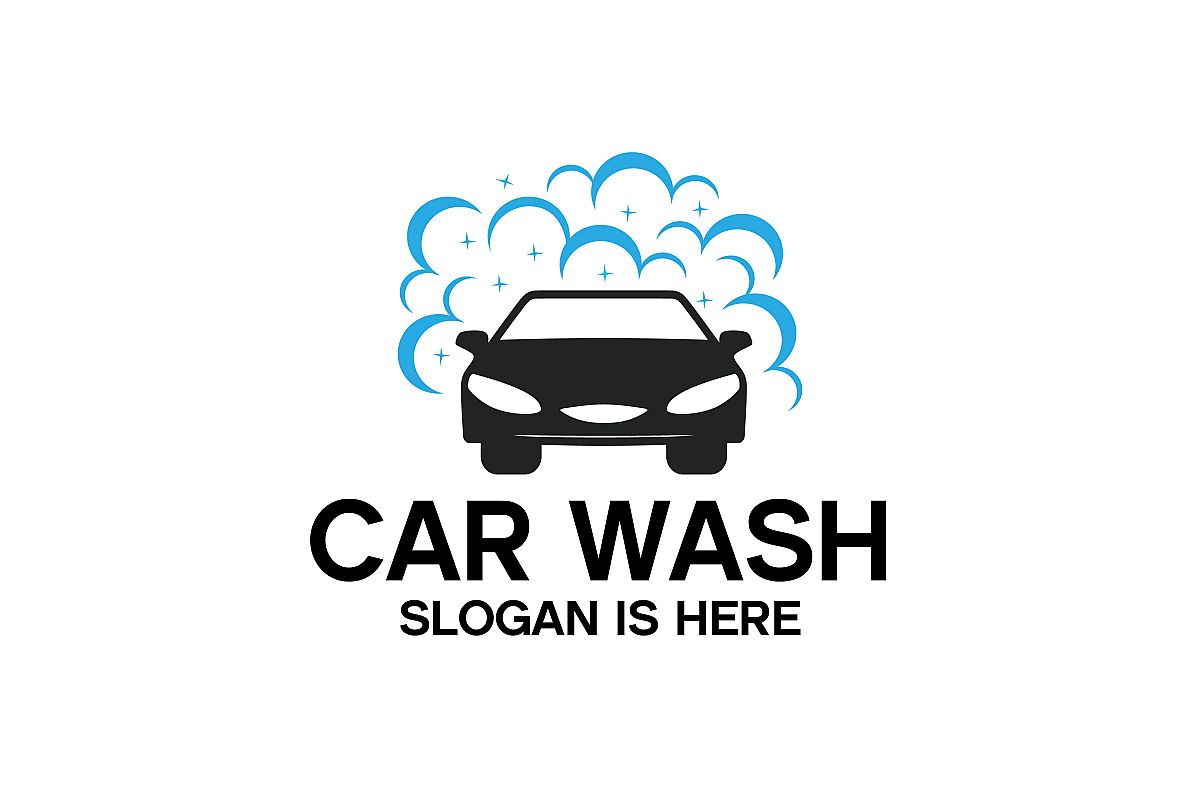 Car Wash Logo,Washing and Service Logo Design example image 1