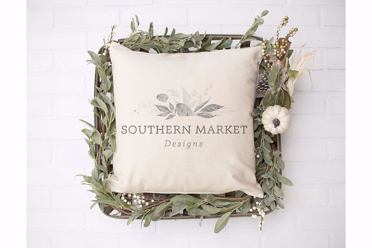 Fall Blank Pillow Mock Up Photo Stock Photography example image 1