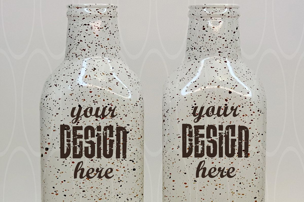 Blank White bottles Mockup Product Kitchen Styled Stock example image 1